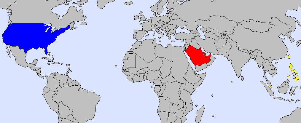 World Map preview of clients that have worked with FOESI
