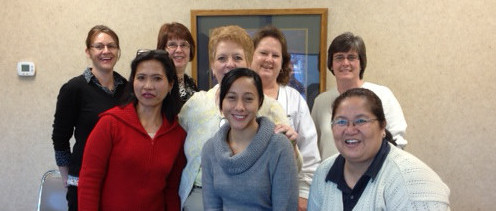 FOESI RNs (Registered Nurses) Group pictured while on a hospital campus
